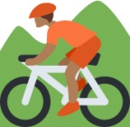 mountain bicyclist tone 4 emoji