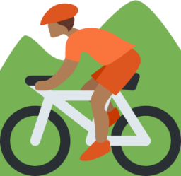 mountain bicyclist tone 4 emoji