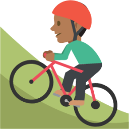 mountain bicyclist tone 4 emoji