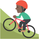 mountain bicyclist tone 5 emoji