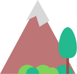 mountain bushes icon