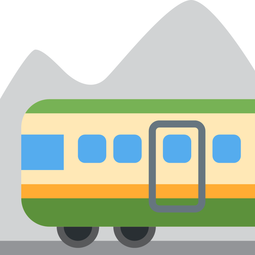 mountain railway emoji