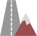 mountain road icon