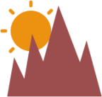 mountain sun icon