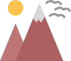 mountains landscape icon