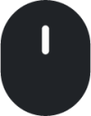 mouse (rounded filled) icon