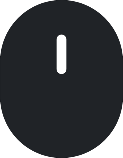 mouse (rounded filled) icon