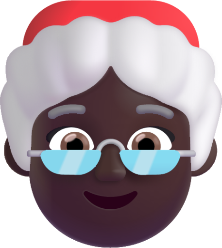 mrs claus dark emoji