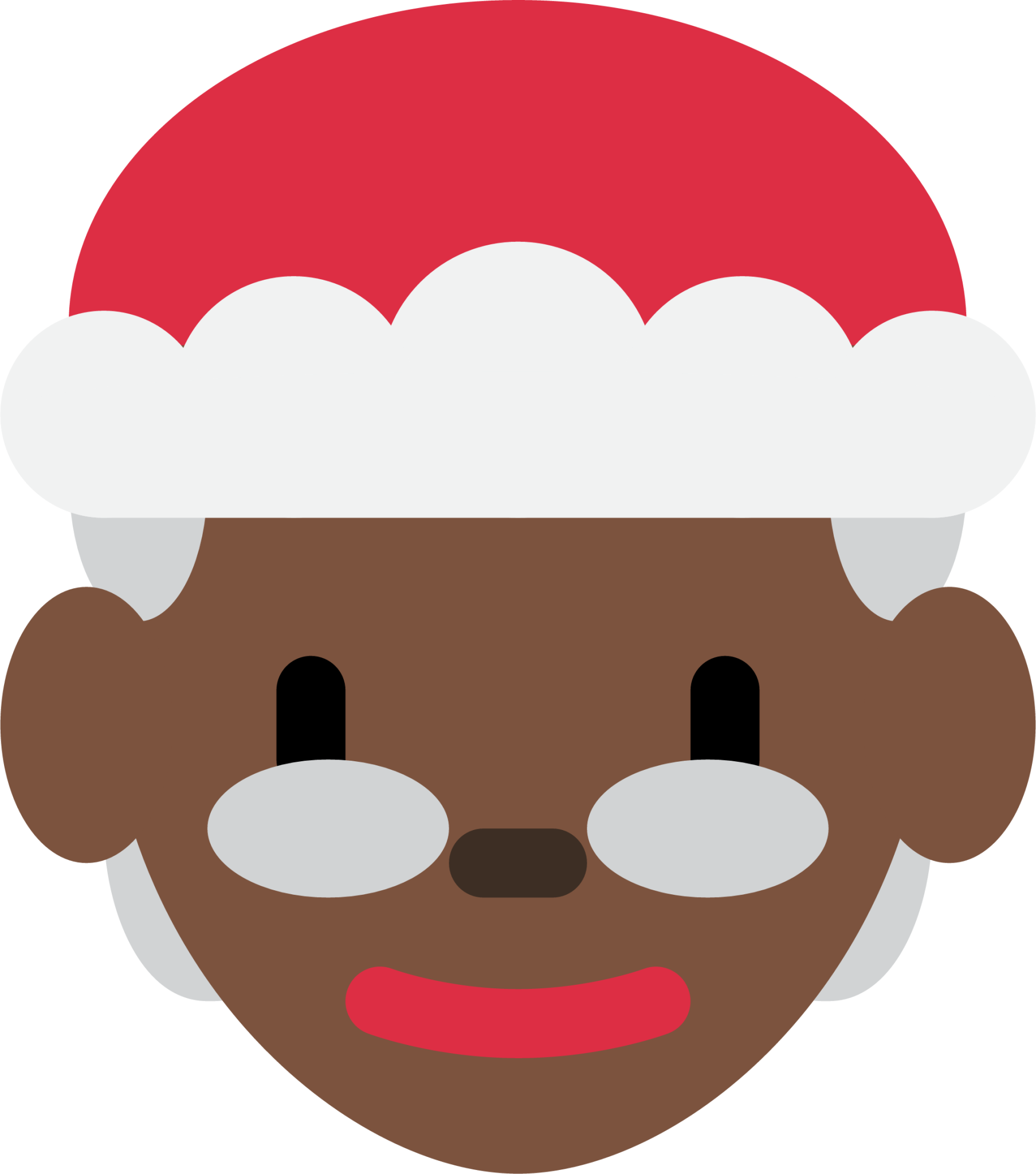 Mrs. Claus: dark skin tone emoji