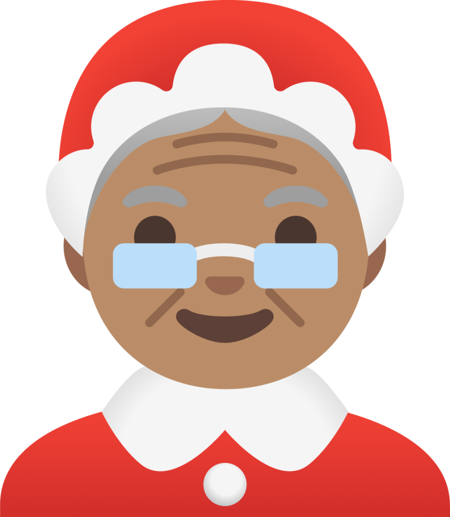 Mrs. Claus: medium skin tone emoji