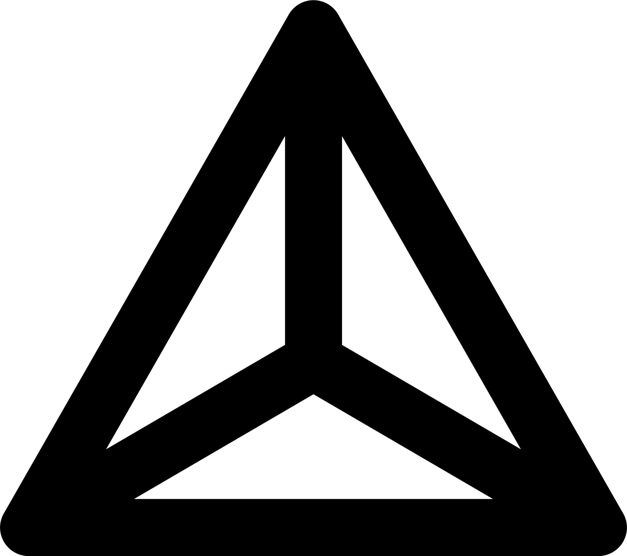 multi triangular three icon