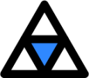 multi triangular two icon