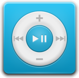multimedia player ipod blue icon