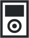 multimedia player ipod mini blue icon