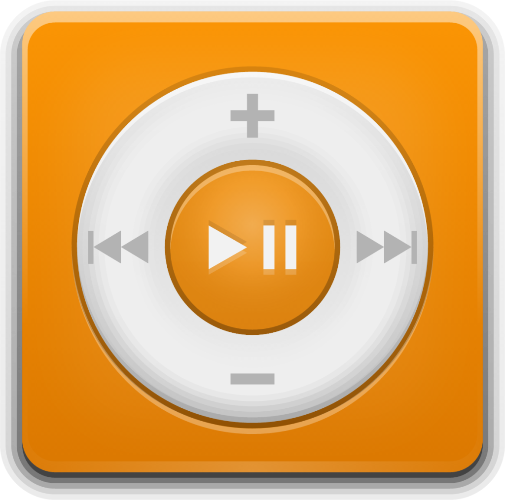 multimedia player ipod orange icon