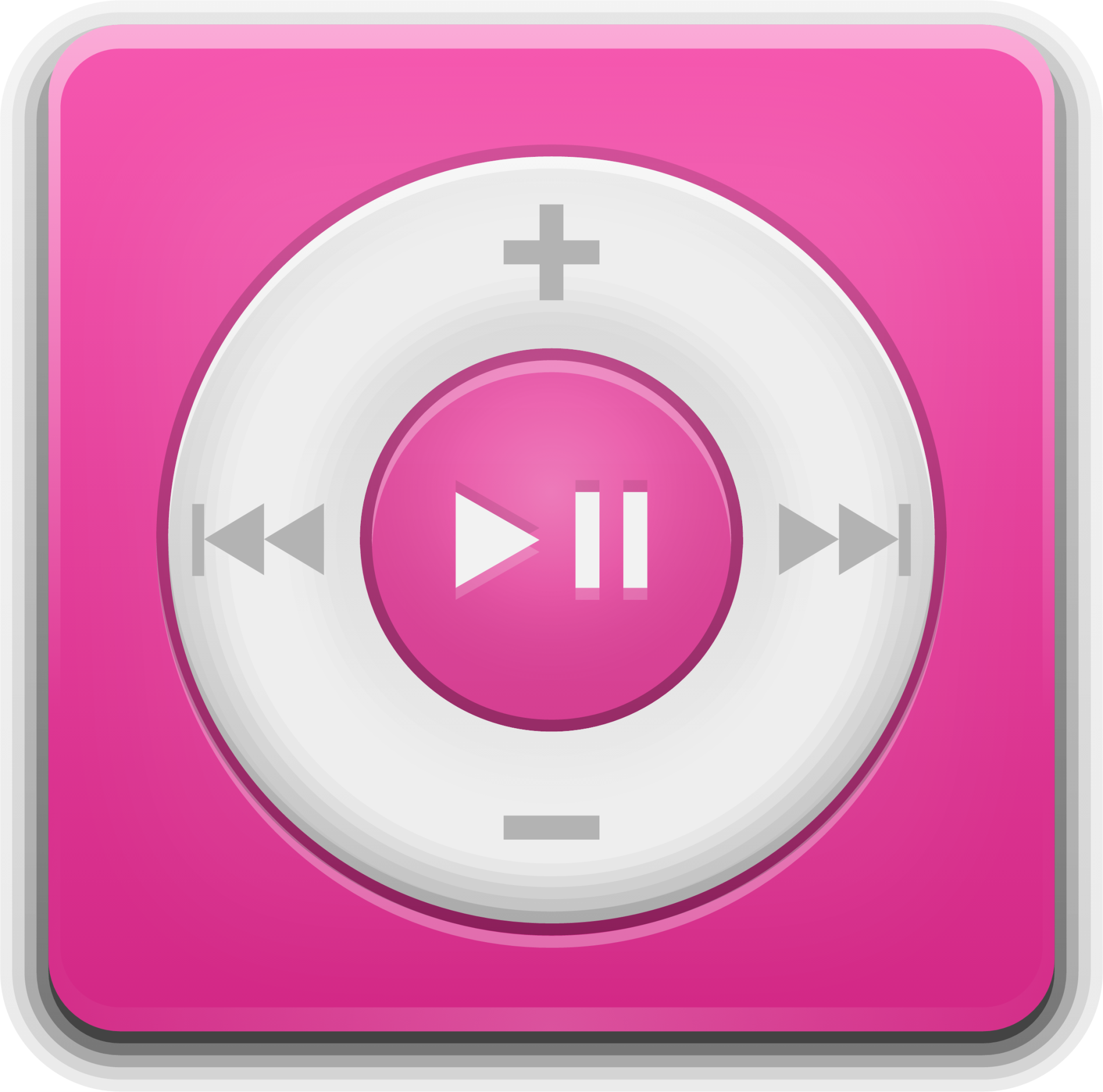 multimedia player ipod pink icon