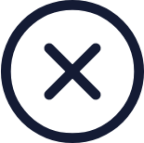 multiplication sign circle icon
