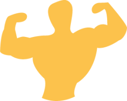 muscle man icon