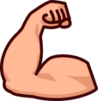 muscle (plain) emoji
