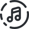 music circle icon