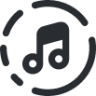 music circle icon