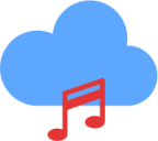 music cloud icon