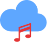 music cloud icon
