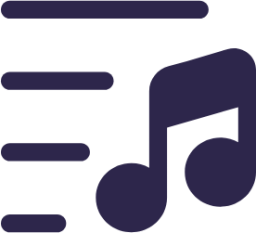 music filter icon