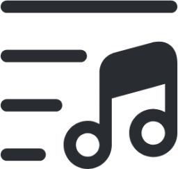 music filter icon