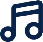 music line media icon