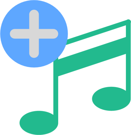 music noteadd icon