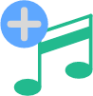 music noteadd icon