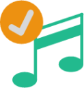 music noteapprove icon