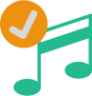 music noteapprove icon