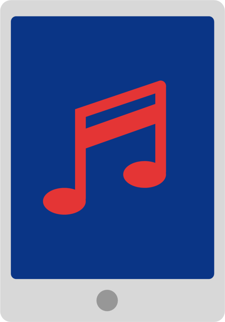 music tablet icon