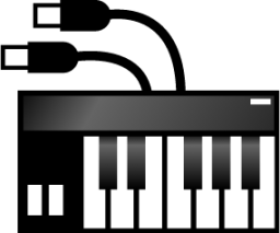 musical keyboard with jacks emoji