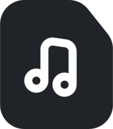 musicfile (rounded filled) icon