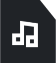 musicfile (sharp filled) icon