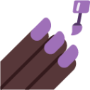 nail polish dark emoji