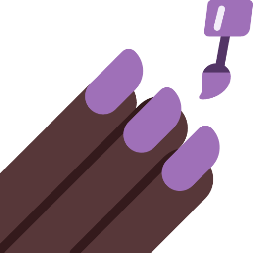 nail polish dark emoji