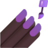 nail polish dark emoji