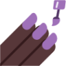 nail polish dark emoji