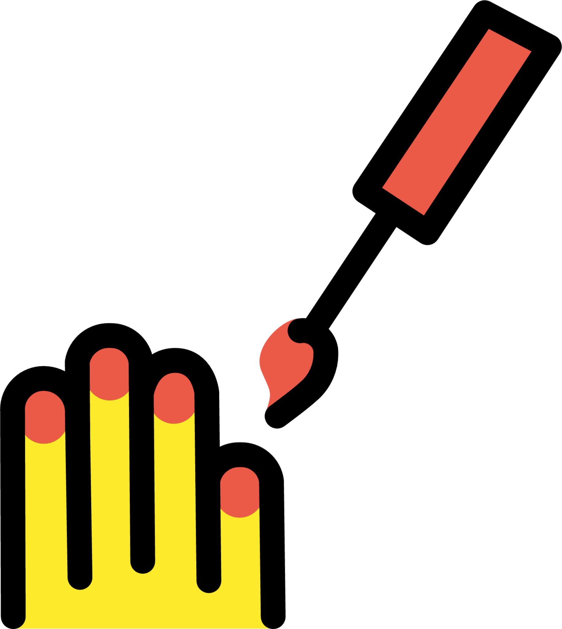 Emoji Sticker Google Nail Emoticon, Emoji, hand, heart png | PNGEgg