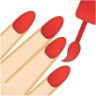 nail polish: light skin tone emoji