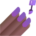 nail polish medium dark emoji