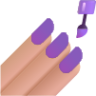 nail polish medium light emoji