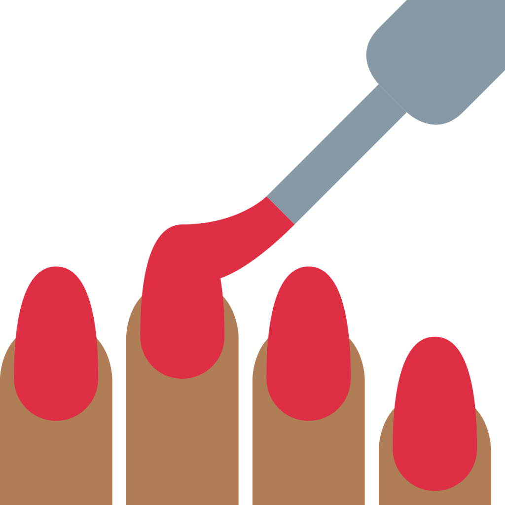 nail polish tone 4 emoji