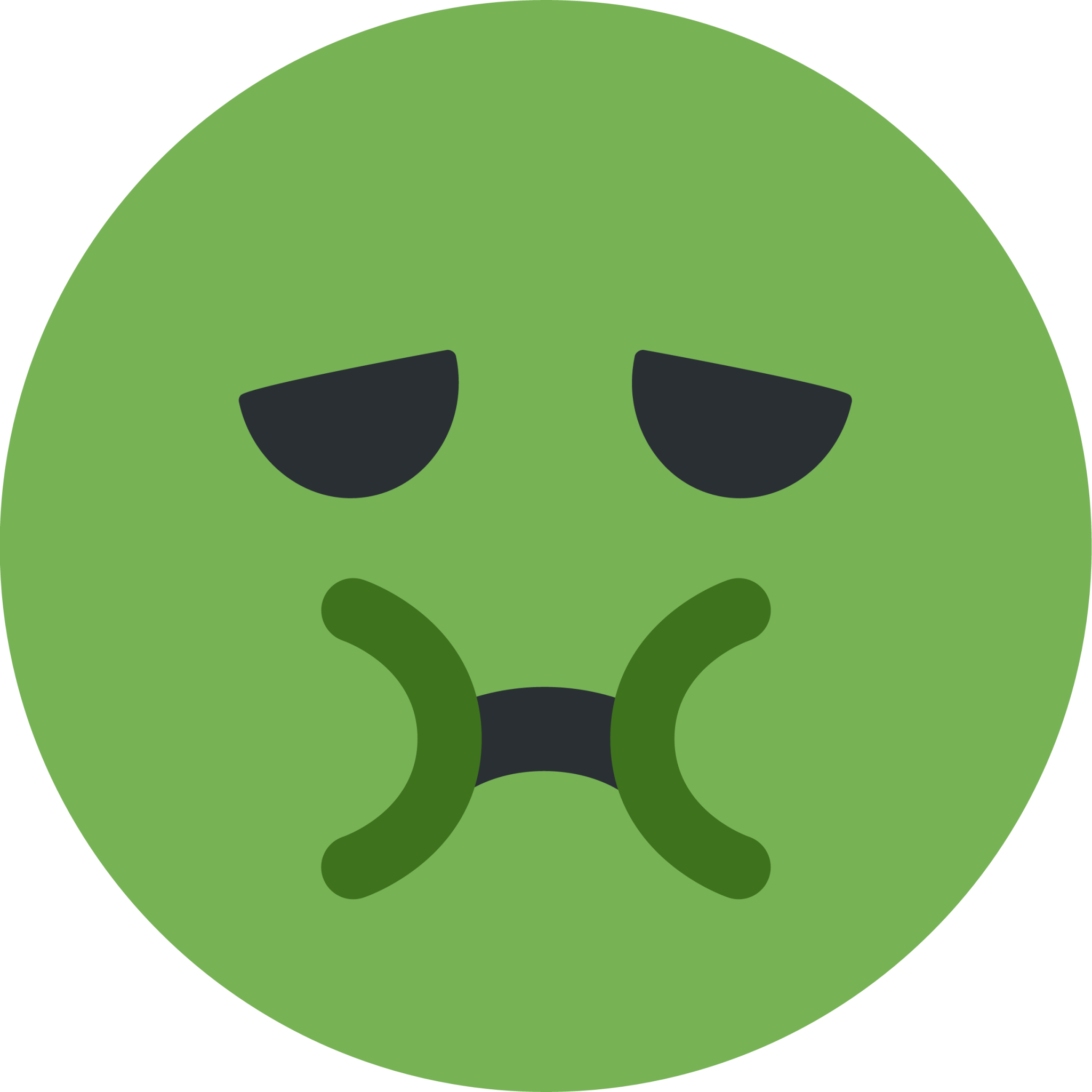 nauseated face emoji