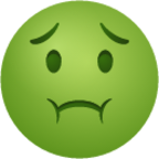 Nauseated face emoji emoji