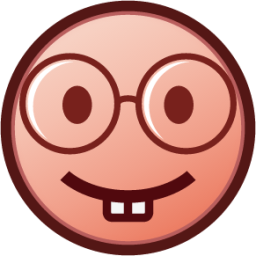 nerd face (plain) emoji